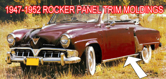 Studebaker Rocker Panel Trim Moldings