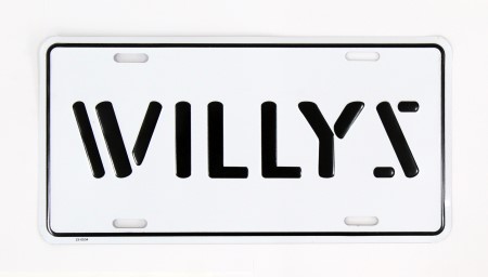 Willys License Plate Green