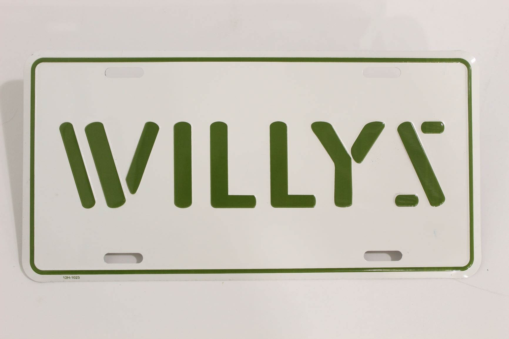 Willys License Plate Green