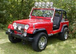 Jeep Wrangler YJ Red Jeep Wrangler YJ Red