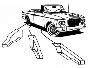 Studebaker Body Supports 1959-1966