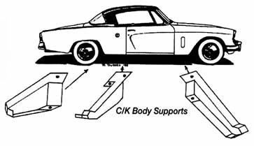 Studebaker Front Body Supports 1953-1964