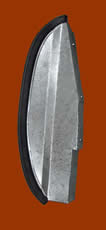 Rear of rear wheel gas filler tube protector Baffle